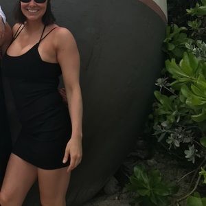 Large tight black fashion nova dress